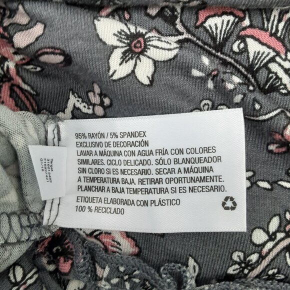 KNOX ROSE Grey Floral Sleeveless Tank Top | Size M - Picture 8 of 8